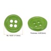 Unique Bargains Resin Craft Snap Round Flat 4-Hole Sewing Buttons 50 Pcs - 2 of 4
