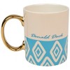 Adult Disney Donald Duck Pattern With Gold Handle 11 Ounce Ceramic Mug - 2 of 2