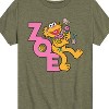 Boys' - Sesame Street - Zoe With Flowers Short Sleeve Graphic T-Shirt - 2 of 4