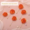 Unique Bargains Realistic Rose Boutonnieres Flower Pins for Wedding Ceremony 24 Pcs - 3 of 4