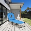 Costway Folding Chaise Lounge Chair Adjustable Outdoor Patio Beach Camping Recliner - image 2 of 4