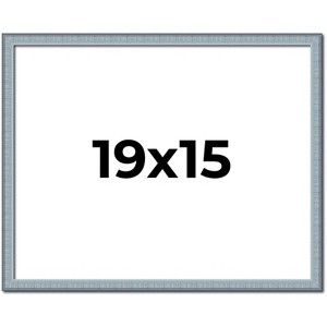 PosterPalooza | Textured Blue Picture Frame - UV Acrylic, Backing Board, Hanging Hardware Included - 1 of 4