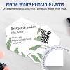 Avery Printable Hexagon Flat Cards, Sure Feed Technology, 3-1/2" x 4", Matte White Cardstock, Print-to-The-Edge, Laser/Inkjet Printable, 40 Total - 3 of 4