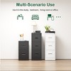 Anybear 2 Drawer Metal Vertical File Cabinet with Lock and Card Slot Office Home Vertical File Cabinet - 4 of 4