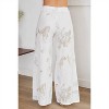 Women's Pansy Floral Drawstring Linen Pants - Venti6 - 3 of 4