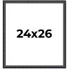 PosterPalooza | Linear Black Picture Frame - UV Acrylic, Foam Board Backing, Hanging Hardware - 2 of 4