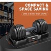 GIKPAL 5 in 1 Adjustable Dumbbells , 1 Sec Fast Change Weights with Anti-Slip Handle, 5 Weight Options for Full Body Workout - 2 of 4