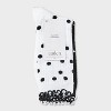 Women's Lettuce Edge Polka Dot 2pk Crew Socks - Auden™ 4-10 - 2 of 3