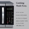 Farberware Professional 1.1 Cu. Ft 1000-Watt Microwave Oven, Brushed Stainless Steel with Black Body Wrap -GREEN LED - 3 of 4