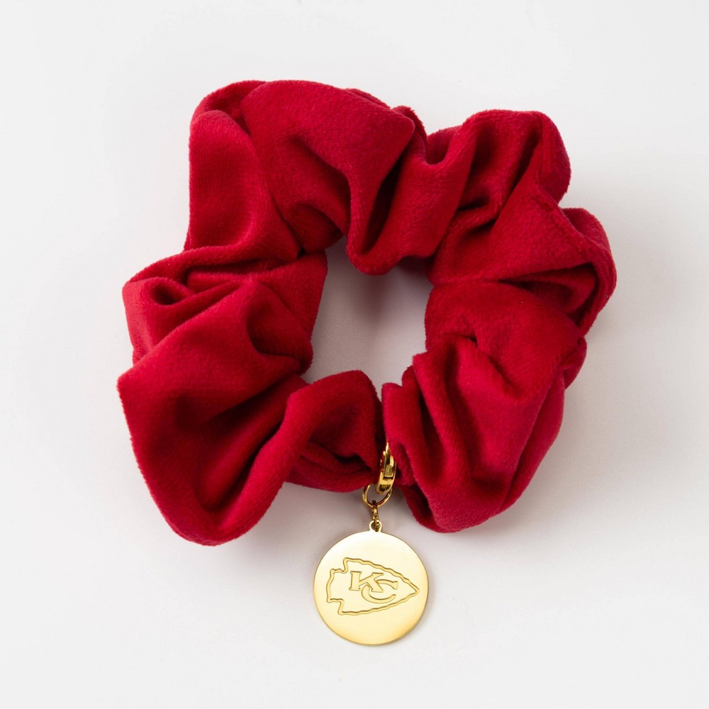 Bijoux Sport by Luv Aj NFL Velvet Twister with Logo Charm - Kansas City Chiefs