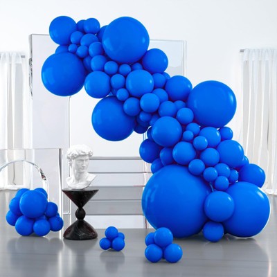 PartyWoo Balloons Royal Blue Dark 36 18 12 10 5 Inch 127 pcs