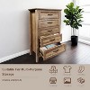 Jojoka Dresser, Wood Vintage Dresser 5 Drawer, Tall Dressers for Storage Organizer - 4 of 4