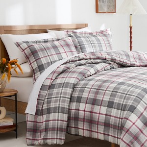 Highland 3-Piece Cotton Duvet Cover Set - 1 of 3