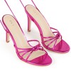 BLISSFUL STEP Women's Knot Strap Stiletto Heel Lace Up Sandals - 3 of 4