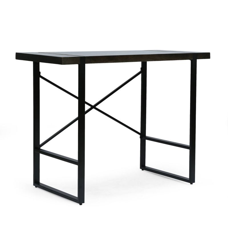 Glentana Modern Industrial Handcrafted Mango Wood Counter Height Desk Brown/Black - Christopher Knight Home, 1 of 8