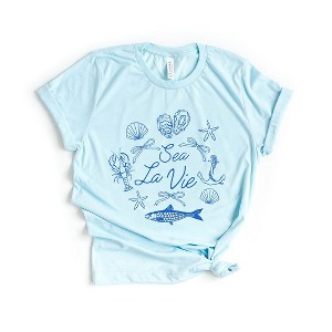 Simply Sage Market Women's Sea La Vie Collage Short Sleeve Graphic Tee - 1 of 4