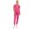MediChic Scrubs for Women's V-Neck Scrub Set with Six Pocket Cargo Jogger Pants with 4-Way Stretch - 2 of 4
