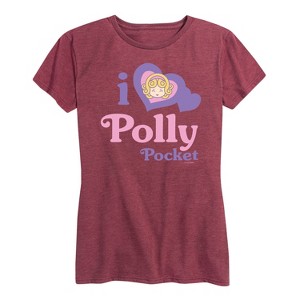 Women's - Polly Pocket - I Love Polly Pocket Short Sleeve Graphic T-Shirt - 1 of 4