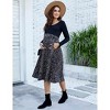 Maternity Dress Women's High Waist Floral Print Pleated Maxi Skirt - 2 of 3