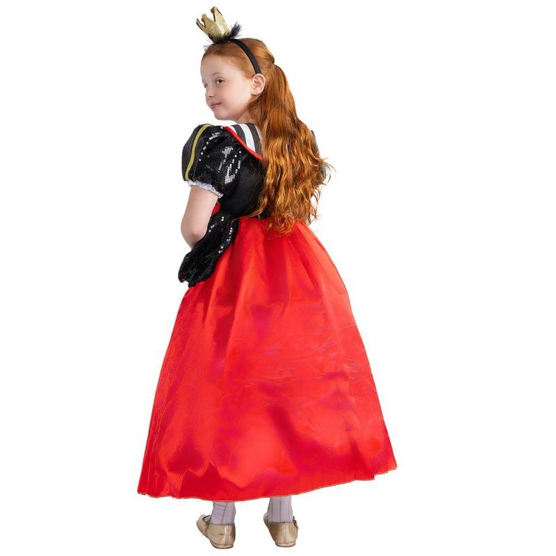 Dress Up America Queen of Hearts Costume for Girls, 3 of 4