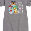 Girls' - Paw Patrol - Loves Earth Graphic Short Sleeve Fleece Dress - 2 of 4