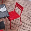 Flash Furniture Nash Commercial Grade Steel Stack Chair, Indoor-Outdoor Armless Chair with 2 Slat Back - 4 of 4