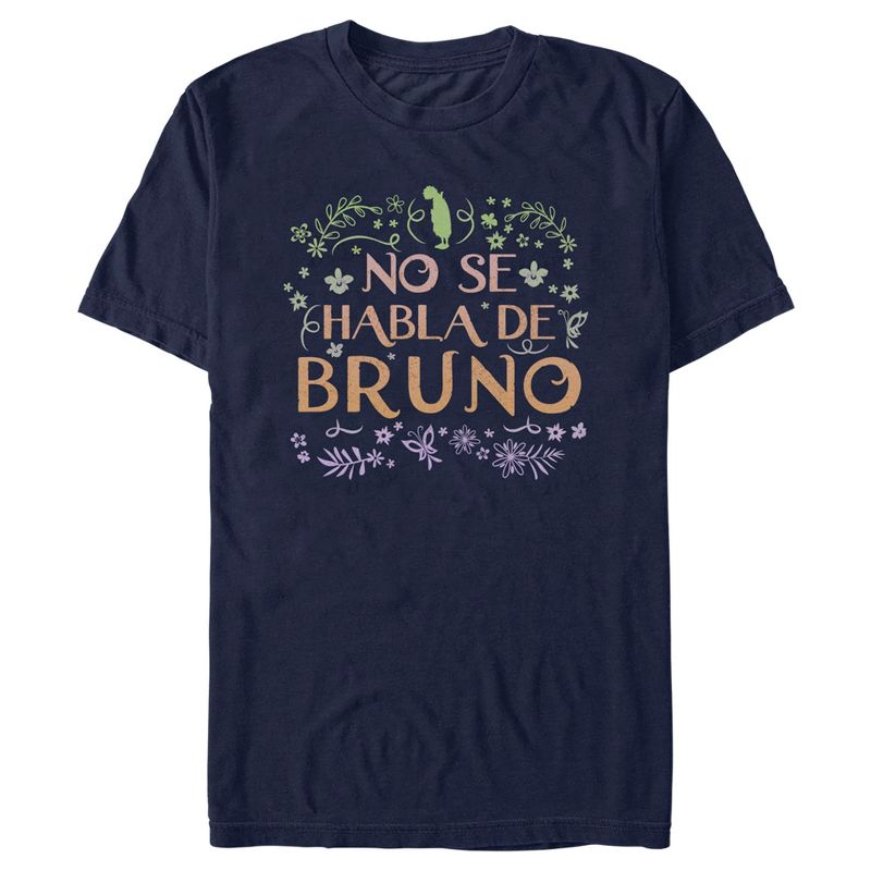 Men's Encanto No Se Habla De Bruno Tropical Floral Leaves T-Shirt, 1 of 6