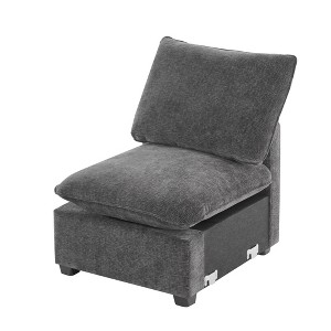 SKRAN 30*26" Single Seat Module for Modular Sectional Sofa,Deep Seat,Chenille,2 Colors - 1 of 4