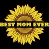 Women's Design By Humans Happy Mothers Day Best Mom Ever Sunflower By CarambaArt Racerback Tank Top - 2 of 2