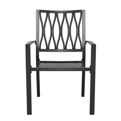 2pk Outdoor Iron Dining Chairs - Nuu Garden