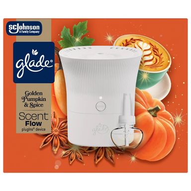Glade ScentFlow Scented Oil Air Freshener Starter Kits Golden Pumpkin & Spice - 0.67oz/2pk
