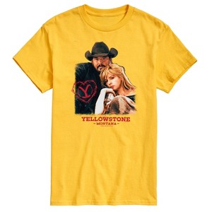 Men's - Yellowstone - Rip And Beth Montana Valentine Short Sleeve Graphic T-Shirt - 1 of 4