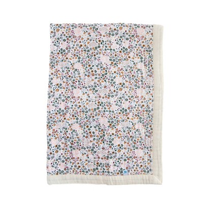 Little Unicorn Cotton Muslin Baby Receiving Quilt - Pressed Petals : Target