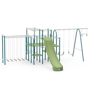 Skywalker Trampolines ActivPlay Base Camp Playground and Monkey Bars Hanging Bridge - 1 of 4
