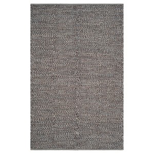 Blue Abstract Woven Area Rug - (4