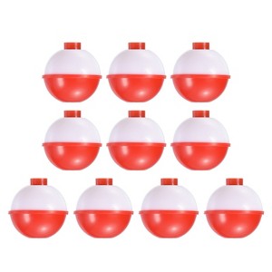 Unique Bargains Hard ABS Push Button Round Fishing Float 50 Pcs - 1 of 4