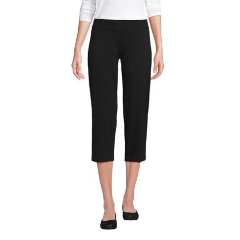 Lands' End Women's Starfish Mid Rise Pull On Crop Pants - Medium ...