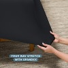 Premium 4 Way Microfiber Stretch Knit Sheet Set by Bare Home - 3 of 4