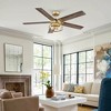 Parrot Uncle 52" Modern Indoors Downrod Mount Ceiling Fan - 3 of 4