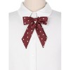Elerevyo Women's Polka Dots Adjustable Neckwear Pre-tied Ribbon Bow Ties - 4 of 4