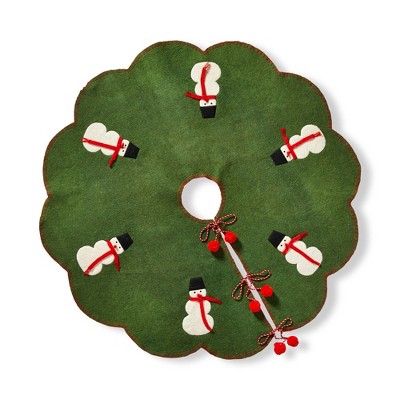 tag Snowman Tree Skirt