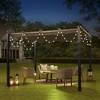 Outdoor Retractable Pergola, Patio Sunshelter Pergolas With Canopy, 13'x10' Aluminum Frame Rain-Proof Pavilion For Gardens, Terraces, Backyard - 3 of 4