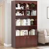 5-Tier Standing Bookcase, 63" Tall Bookshelf Display Storage Cabinet, for Home, Office, Study Room, Kitchen - 4 of 4