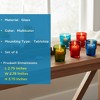 Livevie Elegant Glass T-Light or Candle Votive Decorations - Perfect for Weddings, Home Decor, and Parties (Set of 6) - 4 of 4