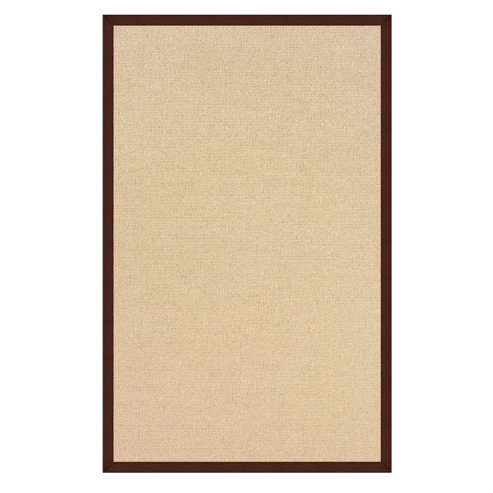 8'9inx12' Athena Wool Area Rug Brown - Linon