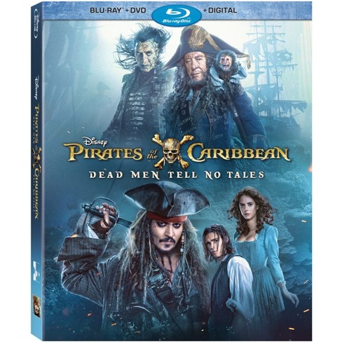 Pirates Of The Caribbean Dead Men Tell No Tales blu ray Dvd