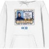 Rock The Bells ODB ID Card Long Sleeve Men's White Hooded Sweatshirt - 2 of 2
