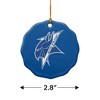 Elizabeth City State University Primary Logo Porcelain Scalloped Holiday Christmas Tree Ornament  2.8" (7.1 cm) - 3 of 4