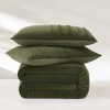 Pleated Groove 3PC Comforter Set - Green - 4 of 4