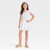 Girls' Lace Trim A-Line Mini Skort - art class™ - 3 of 3